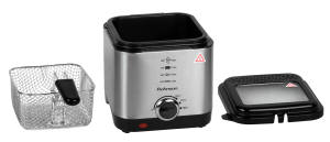 หม้อทอดไร้น้ำมันไฟฟ้าใช้ในครัวเรือน, หม้อทอดไฟฟ้าทำจากสเตนเลสแบบแมนนวล1.5L ใช้ในครัวเรือนควบคุมอุณหภูมิได้ - Product Image 2