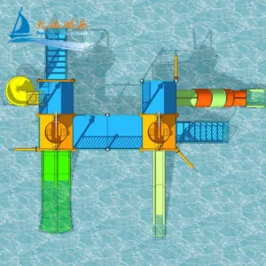 热卖水上游戏设备水上公园设备制造商带游泳池的儿童和成人水屋