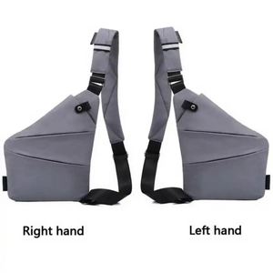 Nouvelle Sacoche Poitrine Tendance en Toile pour Homme, Sac Banane Sportif, Sac à Bandoulière Multifonction Anti-vol - Product Image 3