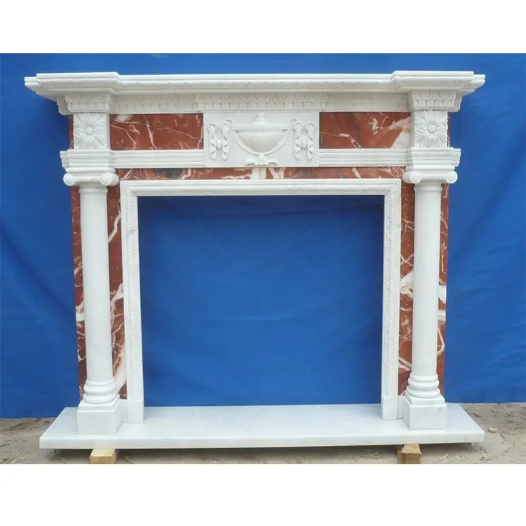 Natural Carved Marble Stone Fireplace