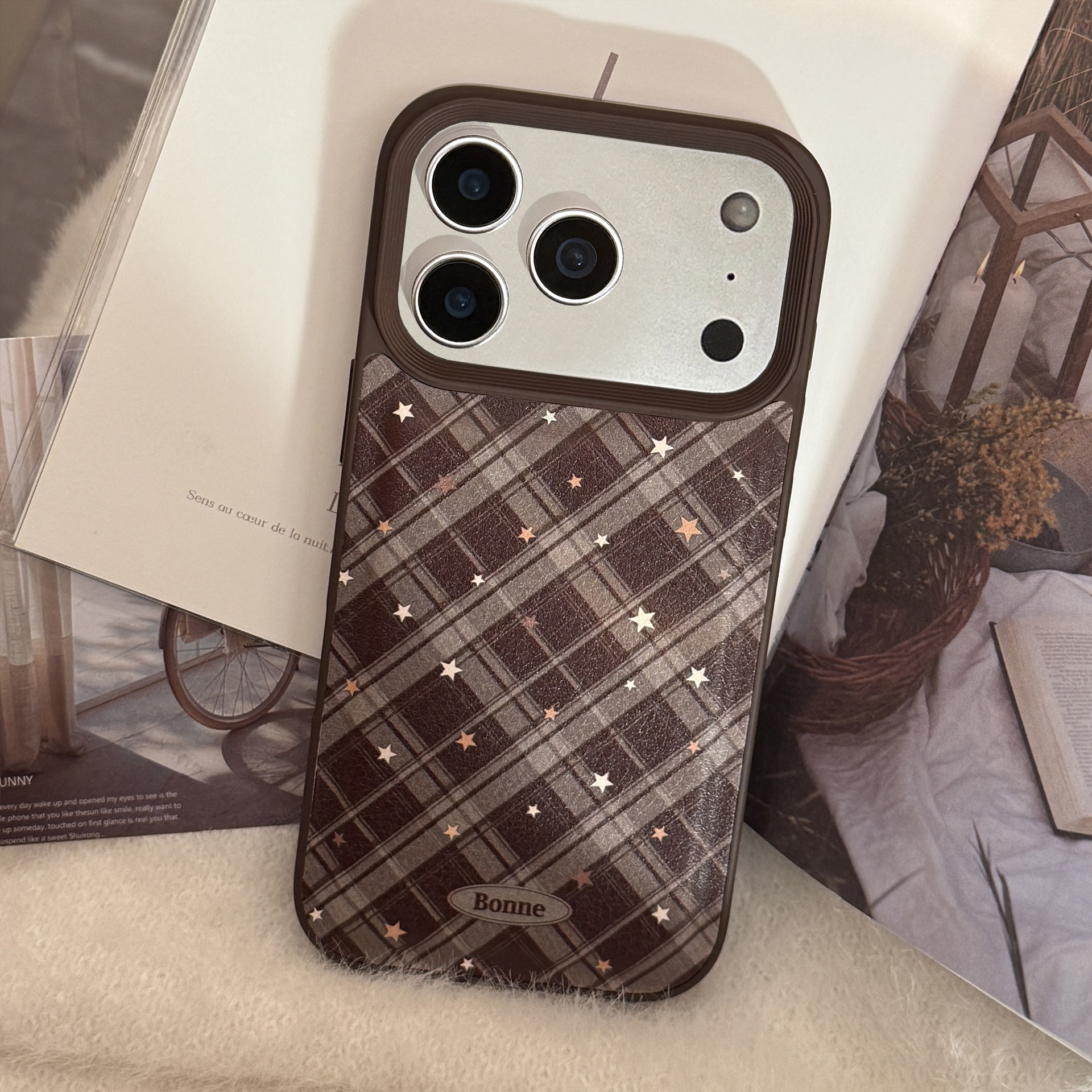 Chocolate Diamond Pattern Brown Rice Star [Spray Oil]