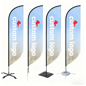 Banderas de Plumas de Poliéster con Diseño Personalizado para Eventos Deportivos y Promocionales, Duraderas, Impermeables y Portátiles - Product Image 2