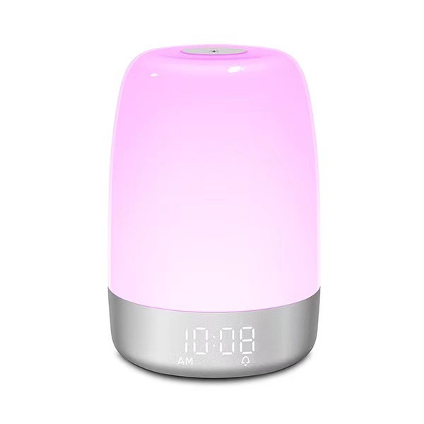 Alarm Clock Wake-up Light Touch Colorful Atmosphere Light Multi-function Baby Sleep Bedside Simulate Sunrise Light