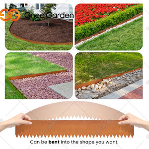 Rectangular Shape Tool-Free Flower Bed <b>Fence</b> Assembly Steel Magnetic Connector Edging for <b>Garden</b> Ornaments - Product Image 4