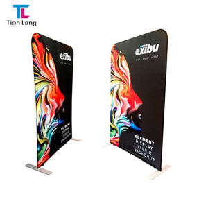 TianLang Wedding <b>Backdrop</b> 10ft Straight Tension Fabric <b>Backdrop</b> <b>Stand</b> Custom Trade Show Exhibition Booth - Product Image 1