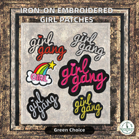 Patch de gang brodé à repasser pour fille, tissu en toile pour décoration de chapeau pour femmes et filles