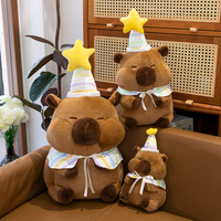 Kaiyu Grand Capybara en Peluche Super Doux 34cm de Haut avec Doublure en Maille pour Enfants Jouet Anti-Stress pour Fête