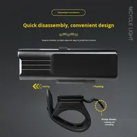 Lampe avant de vélo Raylights pour la conduite nocturne, étanche IP65, en alliage d'aluminium, à fixer sur le guidon, lampe de vélo de montagne et de route, USB
