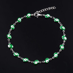 Bracelet en acier inoxydable de 6 mm de large avec chaîne œil turc, pour femme et fille, également utilisable comme bracelet de cheville, accessoires de bijoux d'été pour la main et le pied - Product Image 5