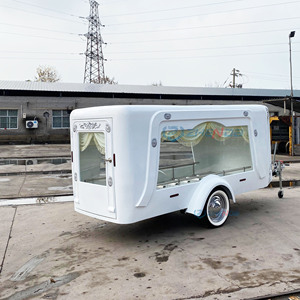 Powerful China Factory Silver Hearse Car Low Price Funeral Horse Carriage Trailer by Real Horse and Truck Transportation - Product Image 2