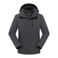 Veste d'hiver unisexe de couleur unie pour l'extérieur, en tissu 75D double trame et double chaîne, doublure en polaire Silver Fox 420g, fermetures éclair entièrement imperméables