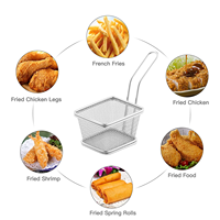 Panier de marché français en maille fine SS 304, panier de pique-nique, panier en fil métallique français, outils de service alimentaire pour table de café, support pour serpents, cuisine domestique