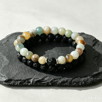 Bracelet en pierre naturelle fait main, ensemble de bracelets perlés unisexe, bracelet vintage en pierres précieuses pour femmes et hommes, perles naturelles faites à la main