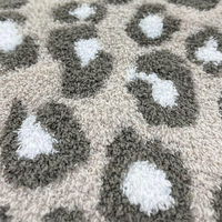 Offre Spéciale – Tissu en microfibre 100 % polyester, fil plume, double face, respirant, thermique, imprimé léopard, peluche animale, pour femme, été et printemps