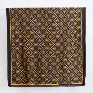 Tamanho longo impresso de moda famosa marca famosa lenço de seda para mulheres 180x90