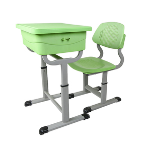 Meubles scolaires très demandés, production directe d'usine, bureau et chaise en plastique pour l'école primaire - Product Image 1