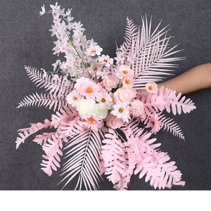 <strong>Artificial</strong> Silk Peach Flower with 7 <strong>Branches</strong> Pink White Faux Silk Cherry <strong>Tree</strong> Blossom for Wedding Spring Garden Decor