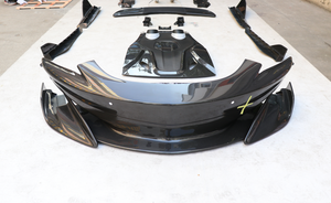 กันชนหน้าคาร์บอนไฟเบอร์คุณภาพสูงสำหรับ McLaren 600LT ลายทอแบบกึ่งโปร่งแสง - Product Image 1