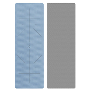 Eco Vriendelijke Dubbele Laag <span class=keywords><strong>Tpe</strong></span> <span class=keywords><strong>Yoga</strong></span> <span class=keywords><strong>Mat</strong></span> 6Mm Dikke Oefening Fitness <span class=keywords><strong>Mat</strong></span> Met Positie Lijn - Product Image 4
