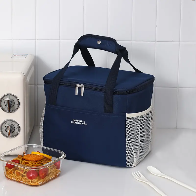 Caja de aislamiento personalizada, bolsa de almuerzo para comida helada para exteriores, bolsa de mano portátil para picnic, bolsa de aislamiento para enfriador frío de gran capacidad