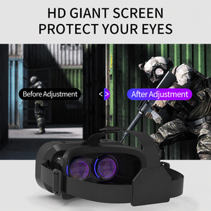 เหมาะสำหรับสมาร์ทโฟนขนาด 5-7.2 นิ้ว ชุดหูฟัง VR น้ำหนักเบาพิเศษ 280 กรัม แว่นตา VR เลนส์เรซิ่น HD กล่อง VR สำหรับเล่นเกม ออกกำลังกาย และความบันเทิง - Product Image 4