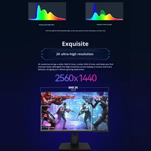 Monitor de juegos de 27 pulgadas 2K 240Hz 300HZ 400HZ HDR Panel IPS con interfaz DP para CSGO PUBG 2K Shooting FPS en escritorio - Product Image 4