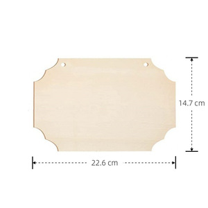 Fette di Legno Grezze da Appendere per Decorazioni Ecologiche Fai-da-Te, Graffiti, Scrittura e Pittura per Bambini, Decorazione per Porta di <span class=keywords><strong>Benvenuto</strong></span> - Product Image 4