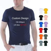 T-shirt d'usine Impression personnalisée Logo de la marque Marque privée T-shirt à col rond doux Logo personnalisé T-shirts en coton pour hommes avec logo