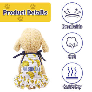 फैमिचीयर पालतू पिल्ला कुत्ता राजकुमारी पोशाक कपड़े लड़की प्यारा कुत्ता प्यारा उष्णकटिबंधीय कुत्ता पोशाक कपास ग्रीष्मकालीन पोशाक ओपी बैग टिकाऊ - Product Image 4