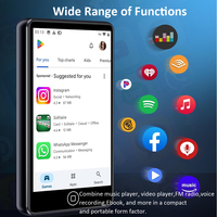Lecteur MP3 Android WiFi avec Google Play Store, écran tactile 4,0 pouces, 2 Go de RAM, 16 Go de ROM, batterie 2000 mAh, Walkman OEM 2026