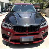 Capó de fibra de carbono estilo HM para BMW X5M F85, actualización de modificación de cubierta de motor, Kit de cuerpo de capó de fibra de carbono X6M F86