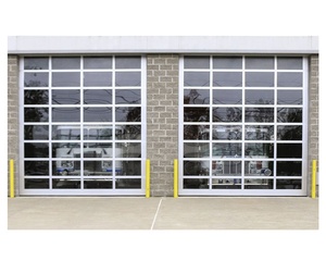 2025 puertas correderas seccionales superiores personalizadas, almacén industrial, Panel <span class=keywords><strong>de</strong></span> vidrio transparente <span class=keywords><strong>de</strong></span> <span class=keywords><strong>aluminio</strong></span>, <span class=keywords><strong>puerta</strong></span> <span class=keywords><strong>de</strong></span> garaje <span class=keywords><strong>para</strong></span> estación <span class=keywords><strong>de</strong></span> bomberos, precio - Product Image 6