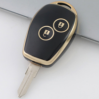 Voiture française nouveaux porte-clés à distance 2 boutons coque de clé de voiture en TPU pour Duster Dacia scénic pour Renault
