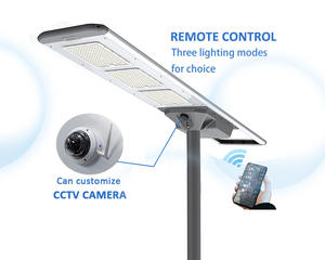 Lampe solaire extérieure 60w 8m Ip66, efficacité énergétique, lampadaire solaire à LED - Product Image 2