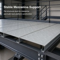 Panneau de plancher de mezzanine en acier galvanisé |   Plaque de sol sans béton pour les projets de construction de plateformes d'entrepôt