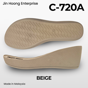 Jin Hoong - Cuñas Ligeras y Duraderas Antideslizantes de PVC C-720A para Niños, Suela Beige Resistente al Agua, 54 mm de Grosor - Product Image 3