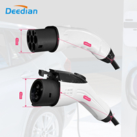 Nouveau câble de charge pour voiture électrique Deedian 3,5 kW 16 A, adaptateur portable double pistolet type 2 et type 1, chargeur de véhicule électrique 5 mètres TPU