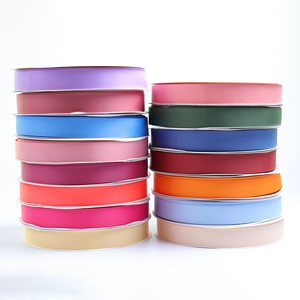 holywish شريط حريري ملون سادة مع شعار حسب الطلب للبيع بالجملة شريط ساتان شريط جروس جرين مع شعار - Product Image 1