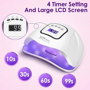 Lampe à ongles UV LED 45 perles, lampe de séchage professionnelle pour gel avec 4 réglages de minuterie et écran tactile LED - Product Image 2
