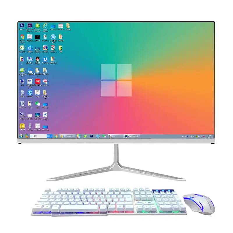 Ordenador de escritorio con pantalla de 19 pulgadas, computadora de escritorio con procesador Core I3, I5, I7, gráficos HD, todo en uno, barato, para negocios