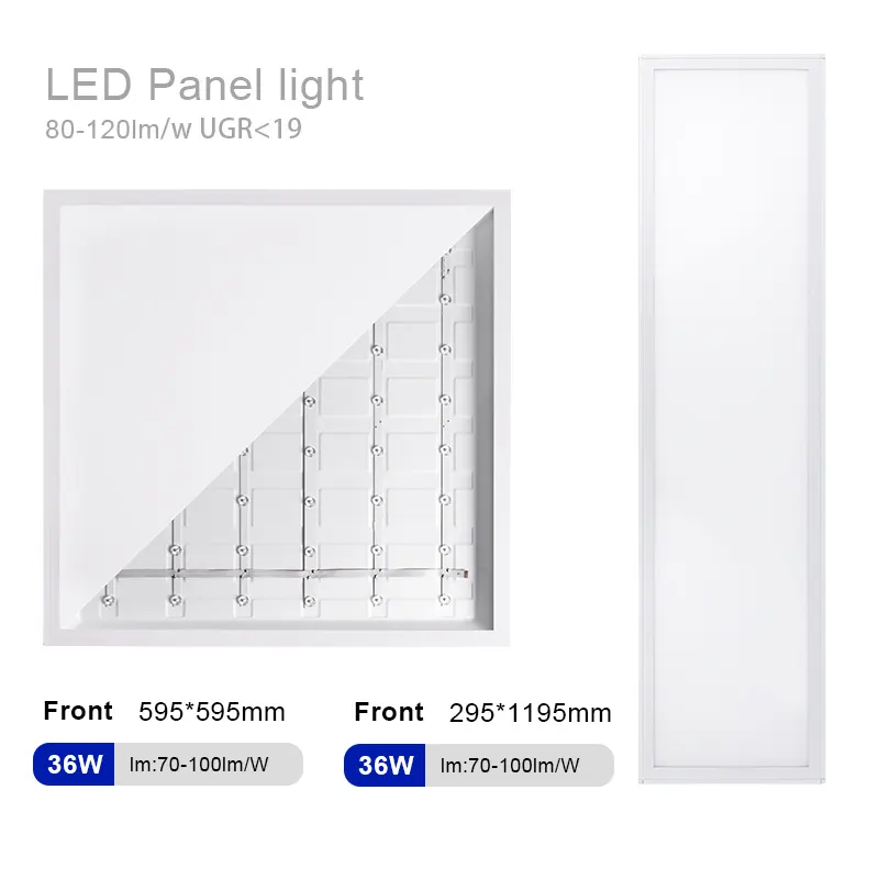 2x2 2 FT kenar yaktı LED Panel ışıkları 40W (140W eşdeğer) 4000LM 2700-6500K gömme damla tavan ışıkları kapalı için