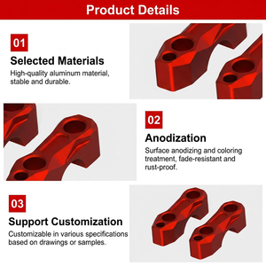 Cache de fixation de guidon CNC en aluminium aérospatial personnalisé, léger et durable, pour Yamaha Tenere <span class=keywords><strong>ADV</strong></span> - Product Image 4