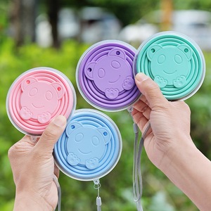 Katlanabilir Silikon Seyahat Bardağı Kapaklı, Gıda Sınıfı Katlanabilir Yeniden Kullanılabilir Bardak, Kamp, Yürüyüş, Seyahat, Piknik ve Açık Hava Aktiviteleri için - Product Image 2