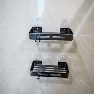 Étagères murales en aluminium <span class=keywords><strong>pour</strong></span> salle de bain, étagère de <span class=keywords><strong>douche</strong></span>, support de rangement mural - Product Image 2