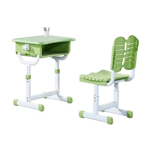 Cheap Durable Wooden School Furniture Student <b>Desk</b> and Chair <b>Set</b> Single Modern School <b>Desk</b> and Chair for Classroom - Product Image 2