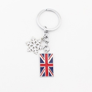 Portachiavi Smaltato con Bandiera Union Jack Americana, Souvenir Patriottico <span class=keywords><strong>per</strong></span> Chiavi <span class=keywords><strong>Auto</strong></span>, Zaini, Borse e Feste - Product Image 4