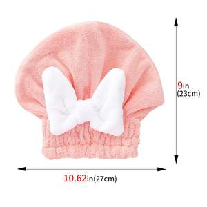Chapeau turban en microfibre souple jetable super absorbant chapeau <span class=keywords><strong>femme</strong></span> <span class=keywords><strong>cheveux</strong></span> absorbants serviette à séchage rapide pour salle de bain - Product Image 2