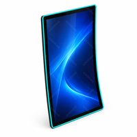 Écran tactile incurvé PCAP OEM ODM de 43 pouces, moniteur de jeu de type J avec cadre LED et barre LED en option pour les jeux Firelinks