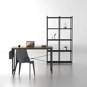 现代金属电脑家用办公家具套装桌学生自修室写作办公桌