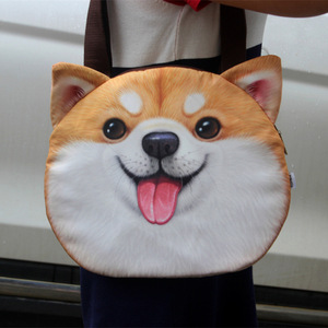 Customized Cat Dog Shaped <strong>Shoulder</strong> <strong>Bag</strong> 3D Printed Animal Pattern Students Tote <strong>Bag</strong> <strong>Large</strong> <strong>Handbags</strong> for Women